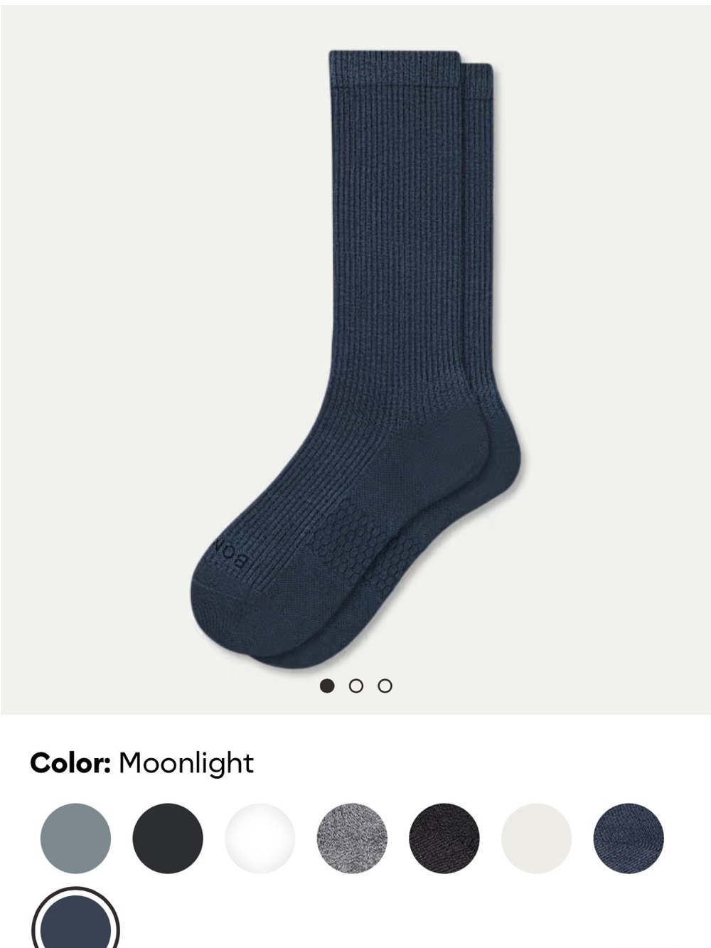 Bombas Moonlight Crew Socks - Size Large